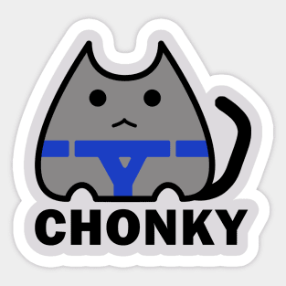 Cinderblok Chonky Cat Meme Chonk Sticker